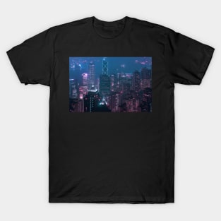 Hong Kong Viewed from the sky T-Shirt